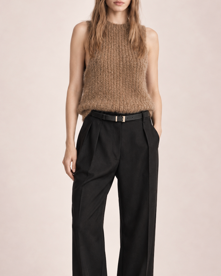 Hand Knit Alpaca Wool Sweater, Chunky Slouchy Pullover, Sustainable Casual Top, Cozy Winter Knit Top