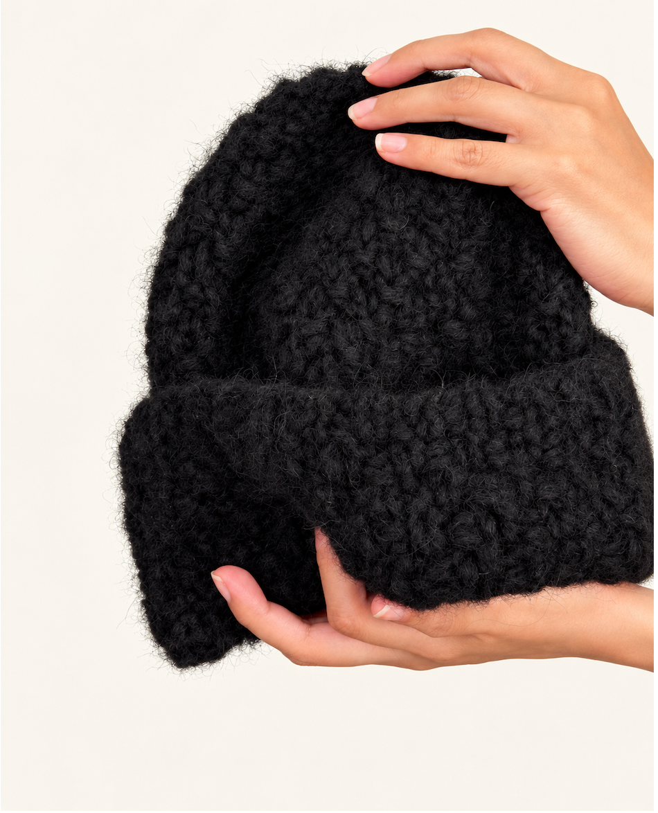 Chunky knit alpaca Beanie, Womens Winter Knit Hat, Men alpaca Knit Hat, Fluffy Alpaca Beanie, Soft Knit Alpaca| Slouchy knit Alpaca Hat