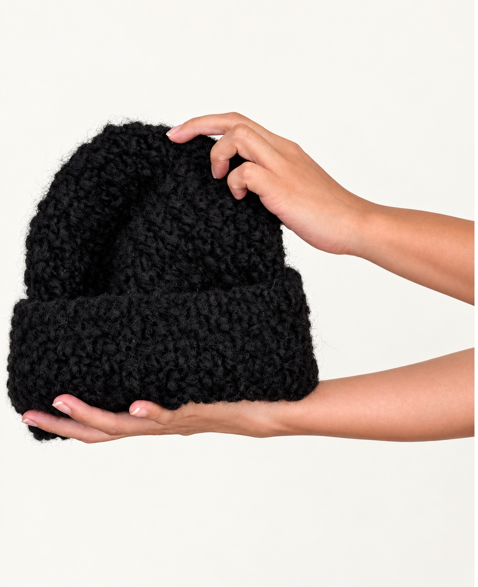 Chunky knit alpaca Beanie, Womens Winter Knit Hat, Men alpaca Knit Hat, Fluffy Alpaca Beanie, Soft Knit Alpaca| Slouchy knit Alpaca Hat