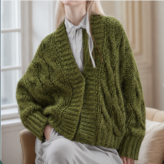 SACH'A CABLE KNIT ALPACA CARDIGAN – Conscious Luxury