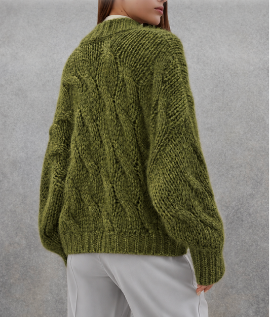 SACH'A CABLE KNIT ALPACA CARDIGAN – Conscious Luxury