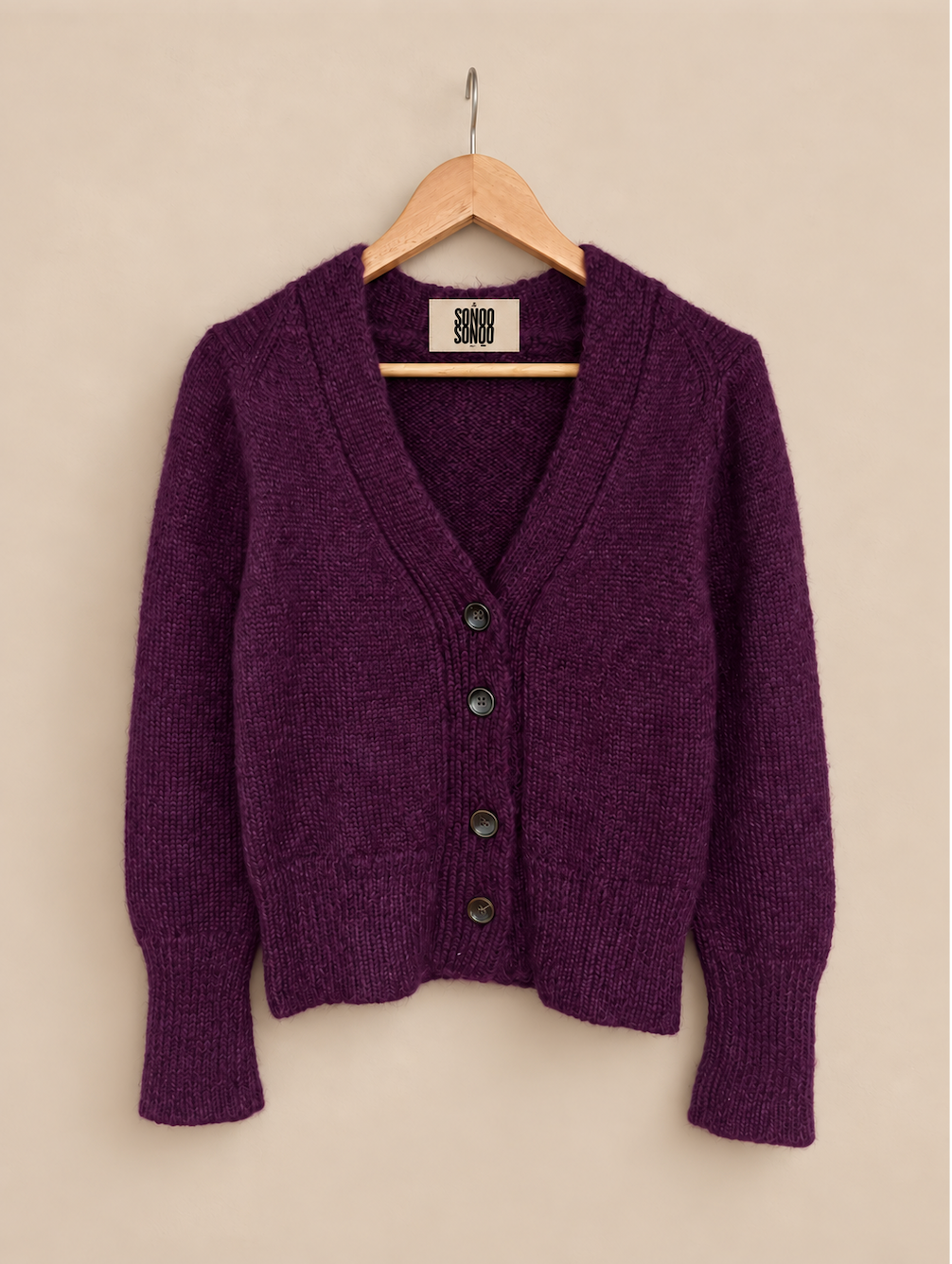 PACHA Hand Knit Suri Alpaca Cardigan | Short Sleeve Sweater Pullovers, Wrap Style