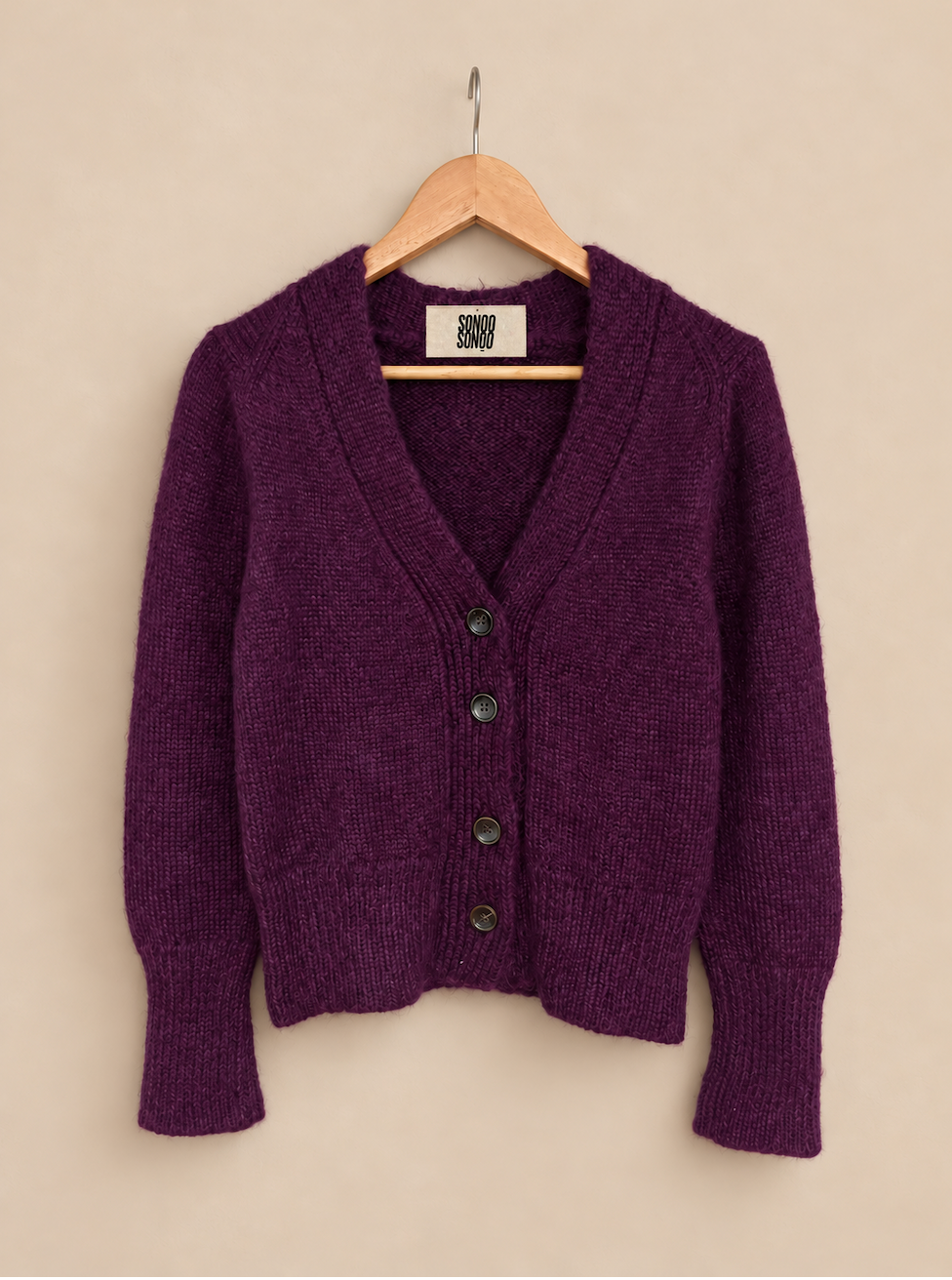 PACHA Hand Knit Suri Alpaca Cardigan | Short Sleeve Sweater Pullovers, Wrap Style
