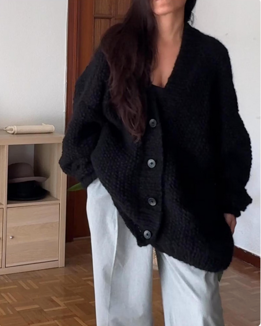 oversize Alpaca Wool Knit Cardigan pullover| Slouchy Wrap alpaca cardigan sweater| Warm Winter Sweater