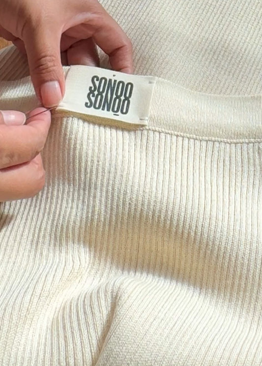 Organic Cotton Pencil Skirt | Handmade Knit Organic Skirt