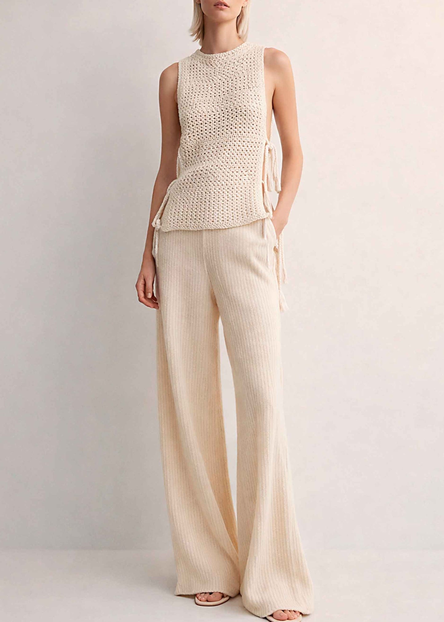 Handmade Crochet Pima Cotton Tank Top | Sleeveless Boho Chic