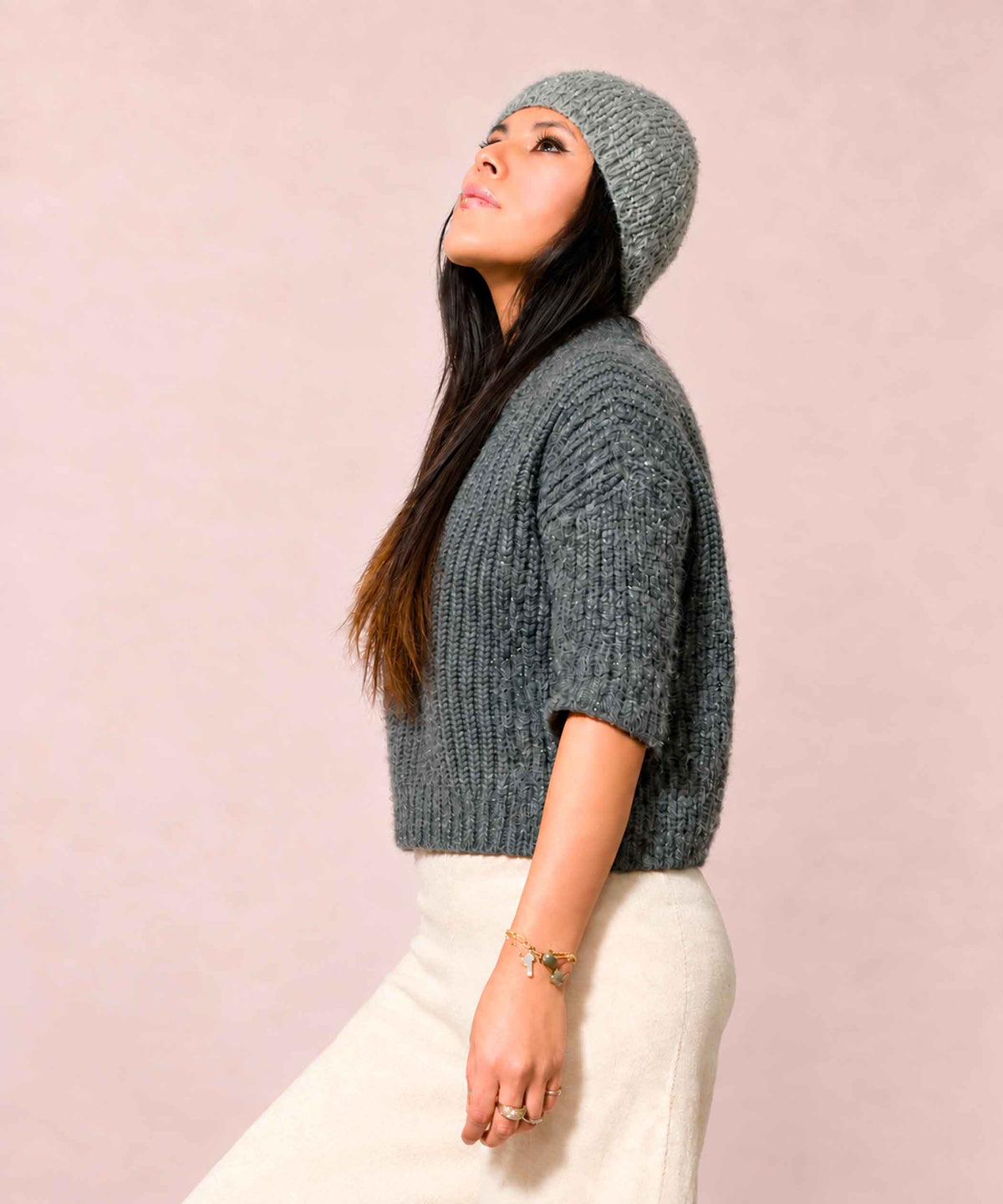 Knit Alpaca Beret | Handmade Winter Hat