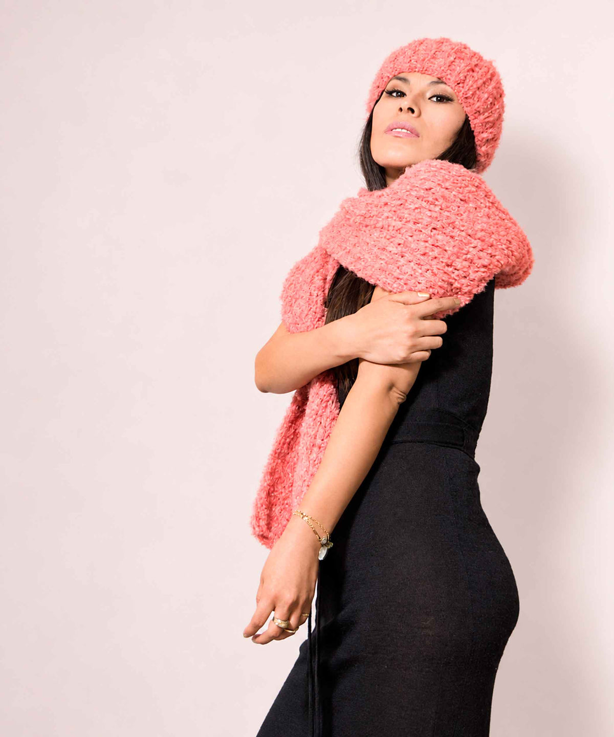 Hand Knit Alpaca Infinity Scarf | Chunky Oversized Knit