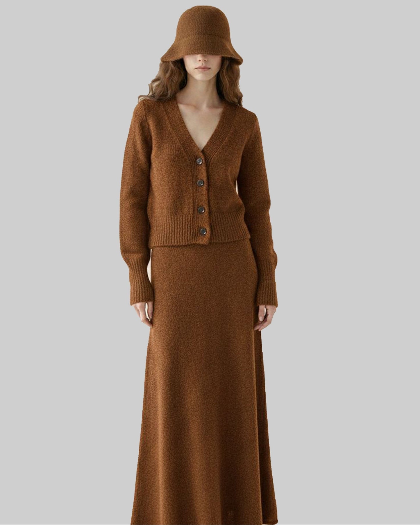 Knit Alpaca wool Cardigan