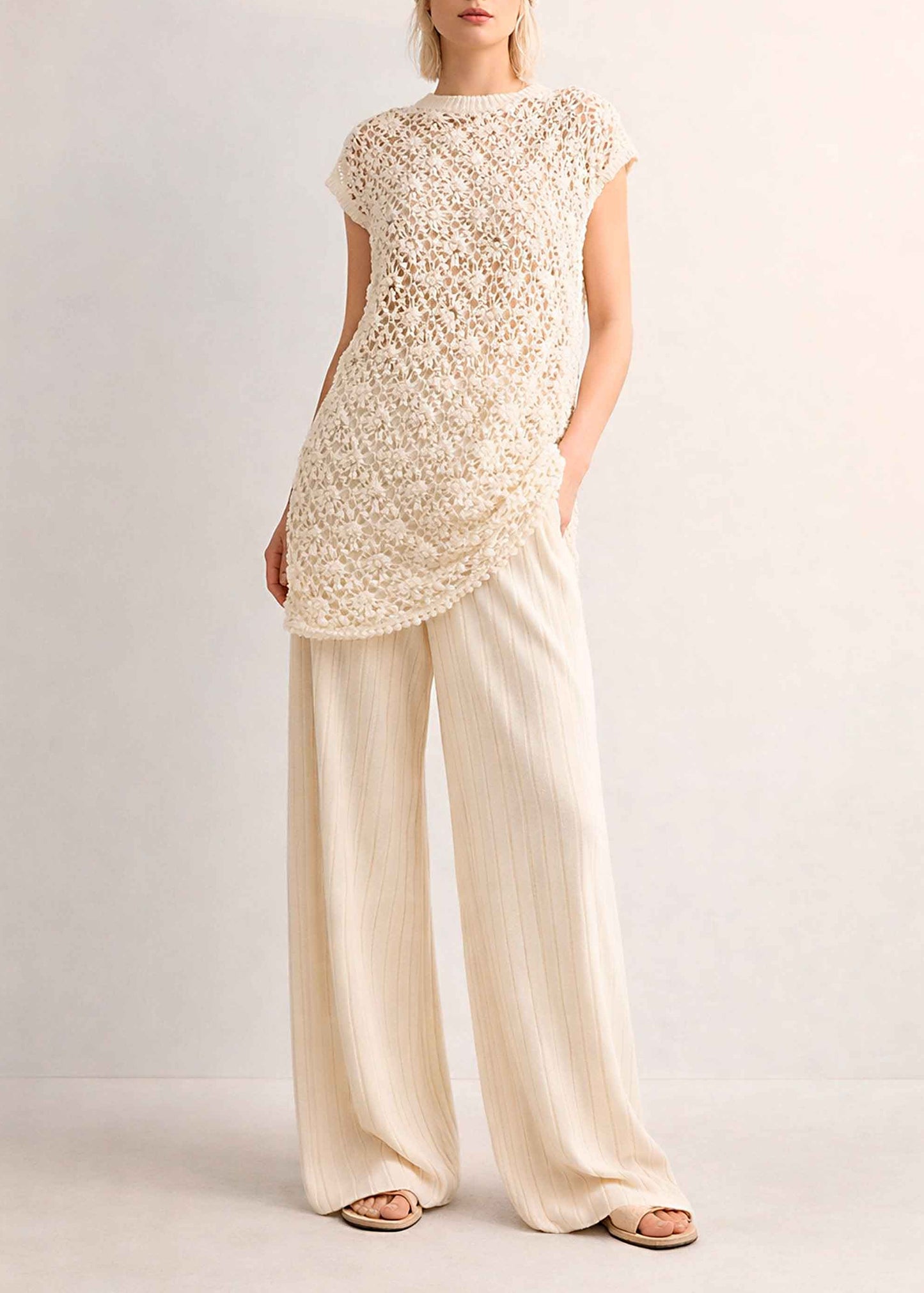 Organic Cotton Palazzo Pants | Wide Leg, Loose Fit