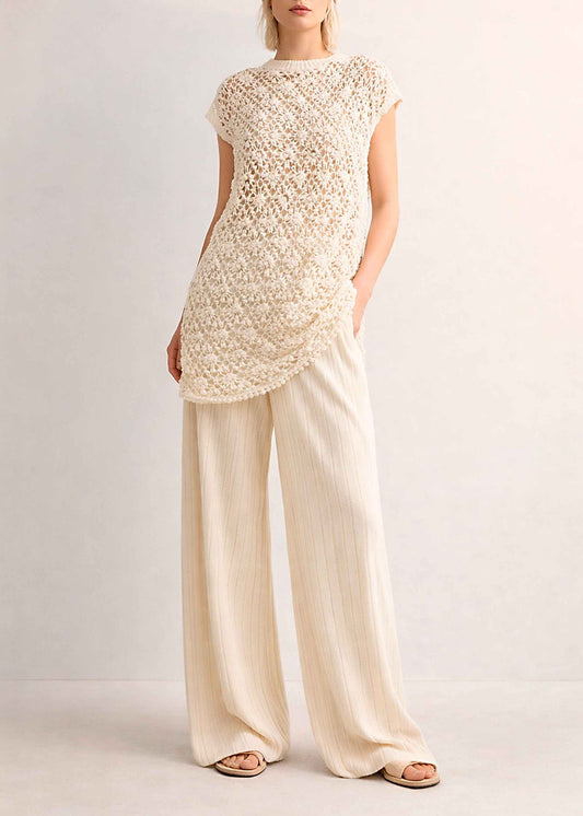 Organic Cotton Palazzo Pants | Wide Leg, Loose Fit