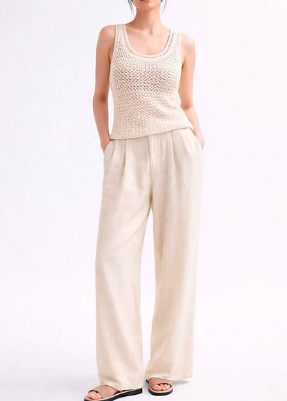 Crochet Organic Pima Cotton Tank Top - Handmade Knitwear