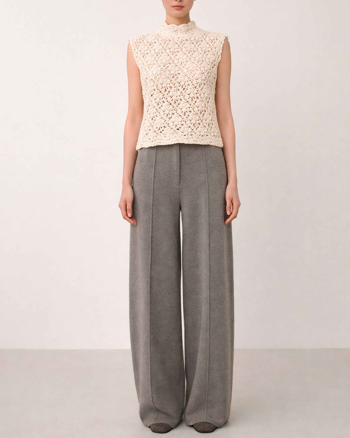 Crochet Organic Cotton Tank Top | Handmade Floral Blouse