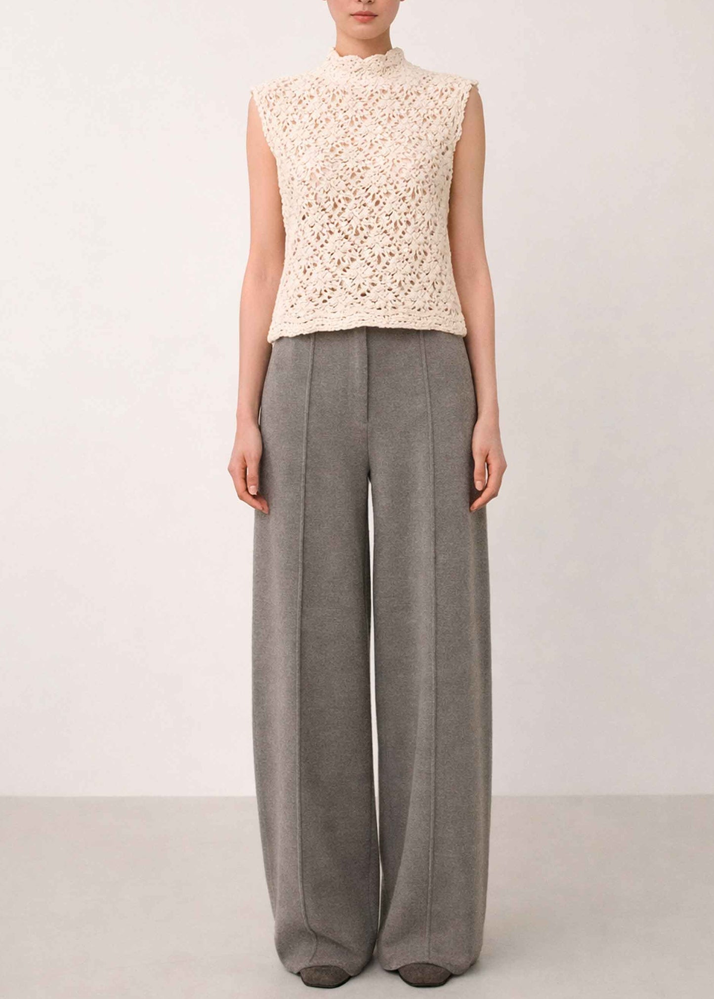 Crochet Organic Cotton Tank Top | Handmade Floral Blouse