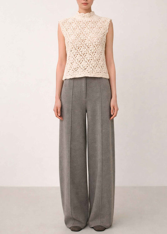 Crochet Organic Cotton Tank Top | Handmade Floral Blouse