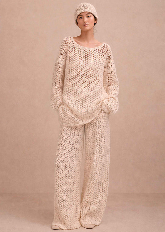 Handmade Alpaca Knit Sweater Dress | Slouchy Oversized Fit