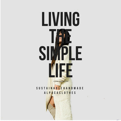 Handmade Alpaca Chunky Knit Cardigan | Slouchy Oversized Coat