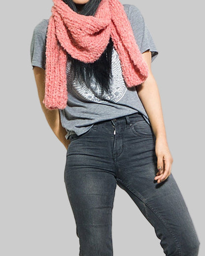 Chunky Knit Alpaca Infinity Scarf, Oversized Winter Scarf