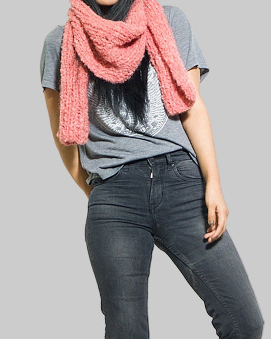 Chunky Knit Alpaca Infinity Scarf, Oversized Winter Scarf