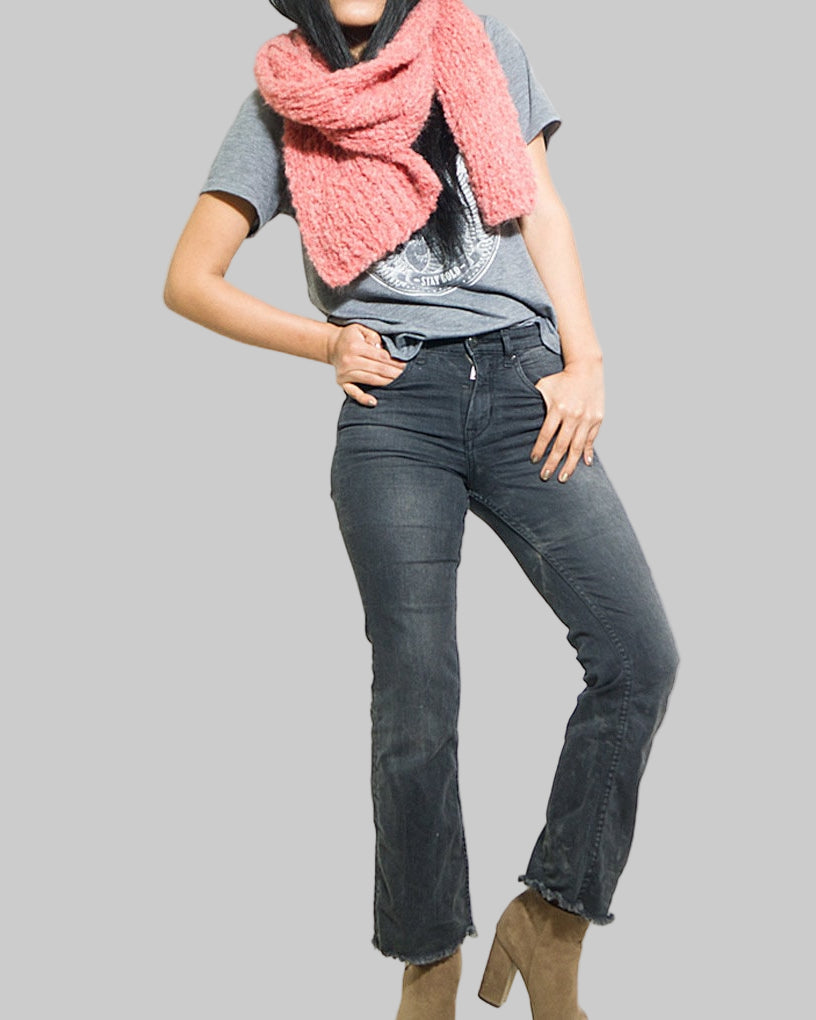 Chunky Knit Alpaca Infinity Scarf, Oversized Winter Scarf