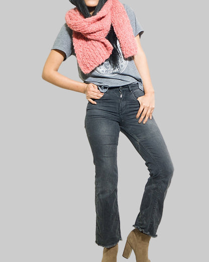 Chunky Knit Alpaca Infinity Scarf, Oversized Winter Scarf