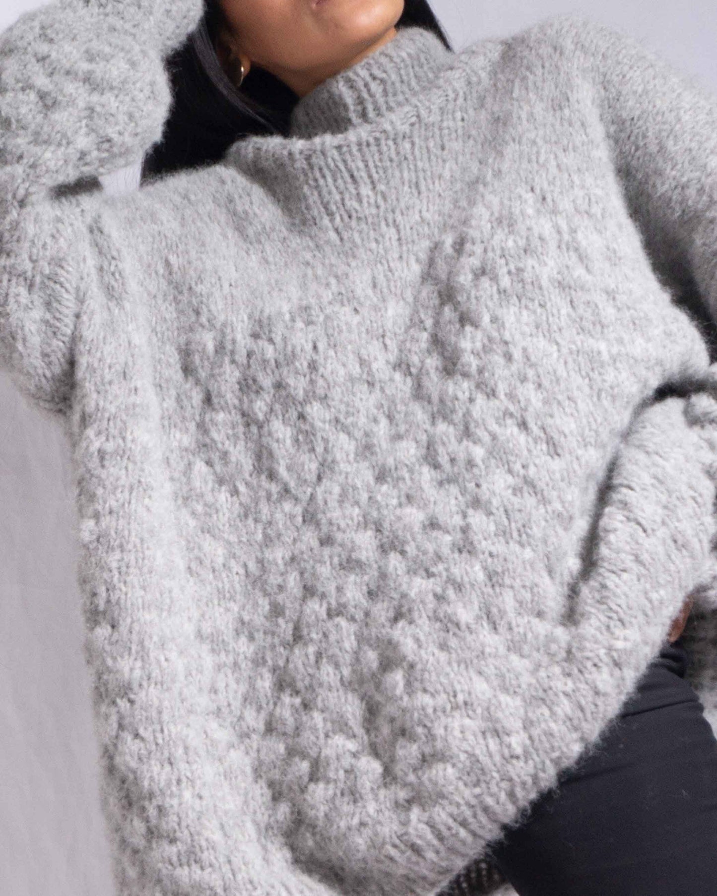 Handmade Chunky Knit Alpaca Sweater | Oversized Jumper