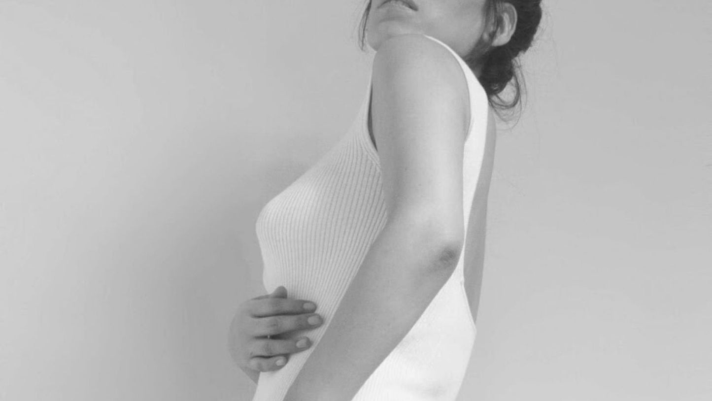 Organic Cotton Cocktail Dress | Fitted Midi Pencil Dress