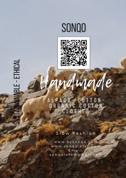 Handmade Alpaca Wool Knit Sweater | Sustainable Jumper