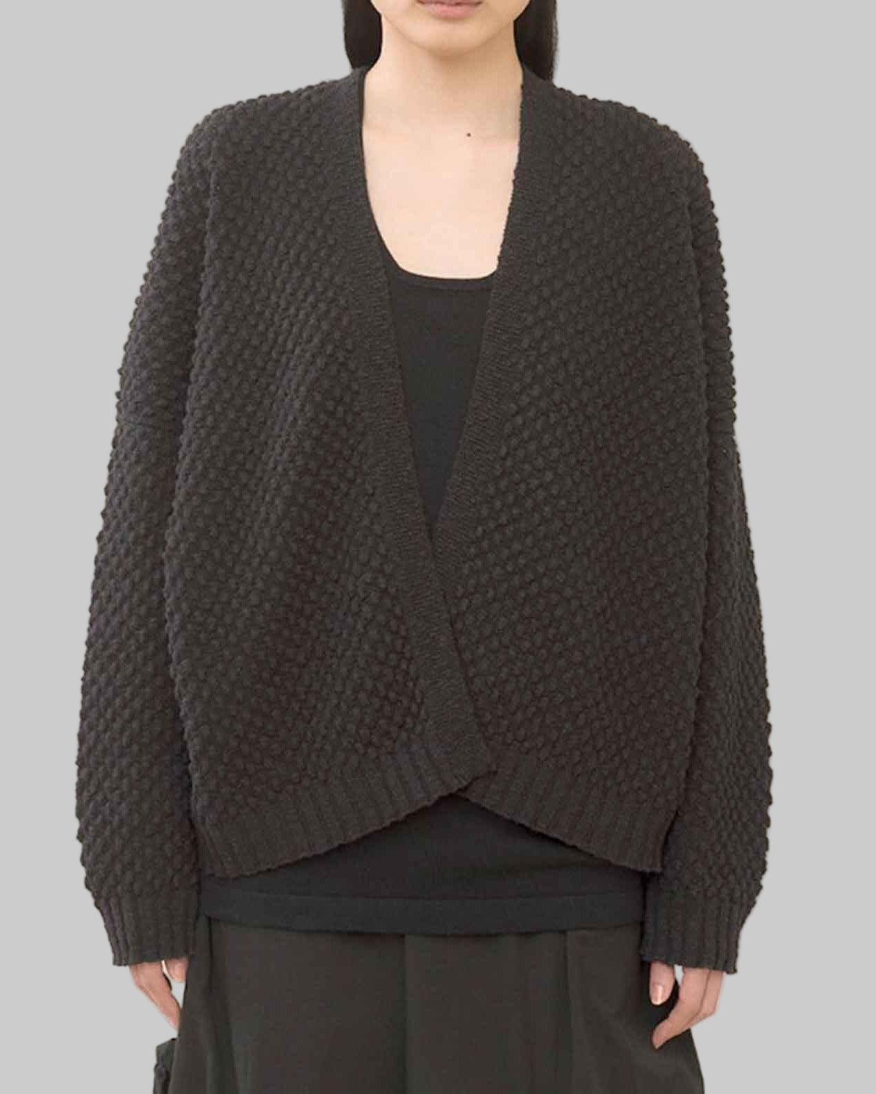 Chunky Knit Alpaca Cardigan | Slouchy Oversized Wrap