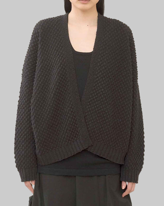 Chunky Knit Alpaca Cardigan | Slouchy Oversized Wrap