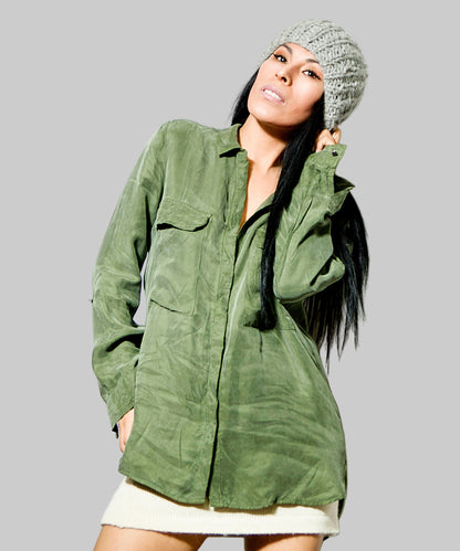 Hand Knit Alpaca Slouchy Beanie | Women's Chunky Wool Hat