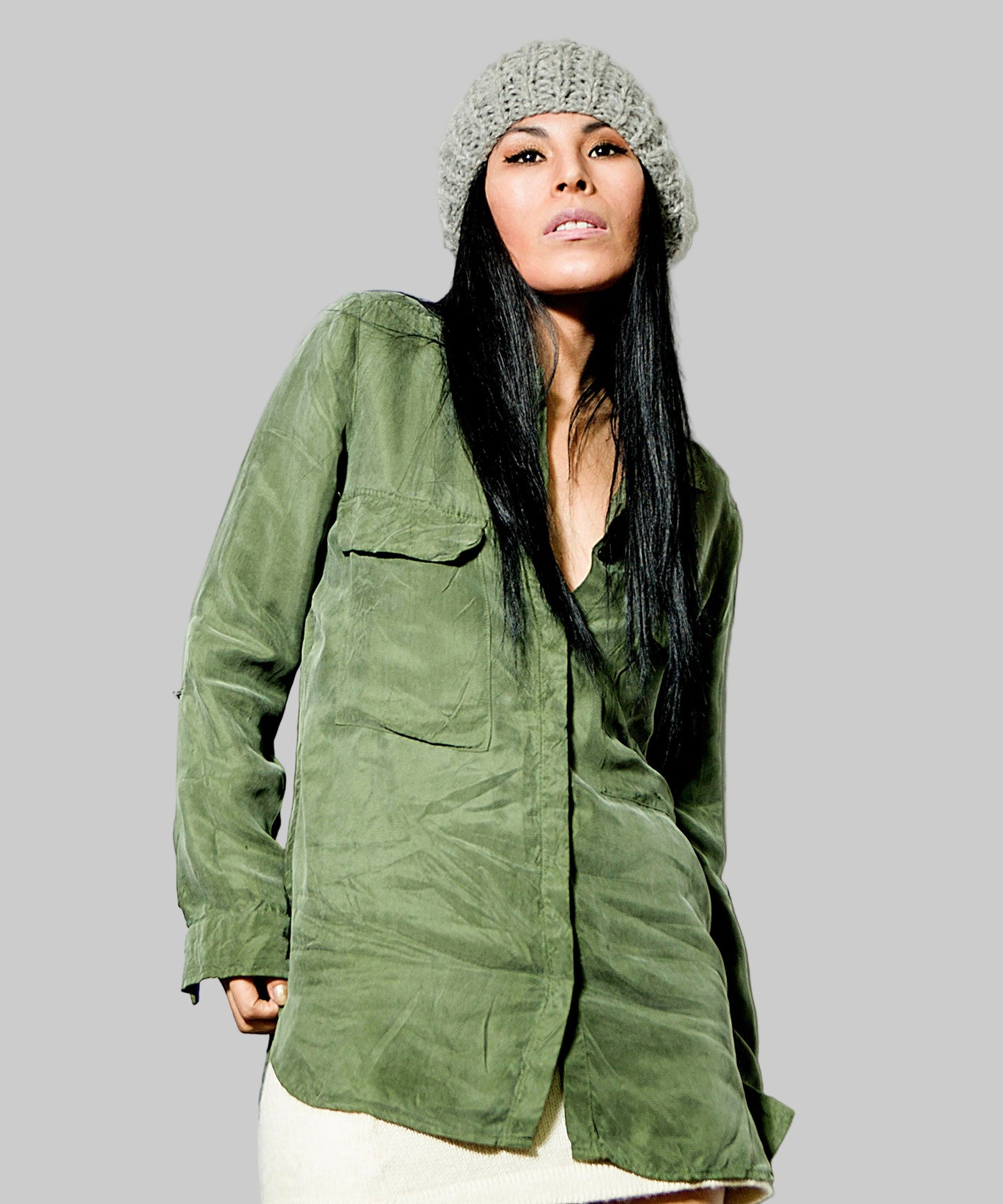 Hand Knit Alpaca Slouchy Beanie | Women's Chunky Wool Hat