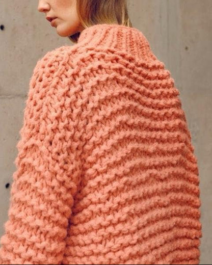 Oversized Knit Alpaca Sweater | Chunky Slouchy Pullover