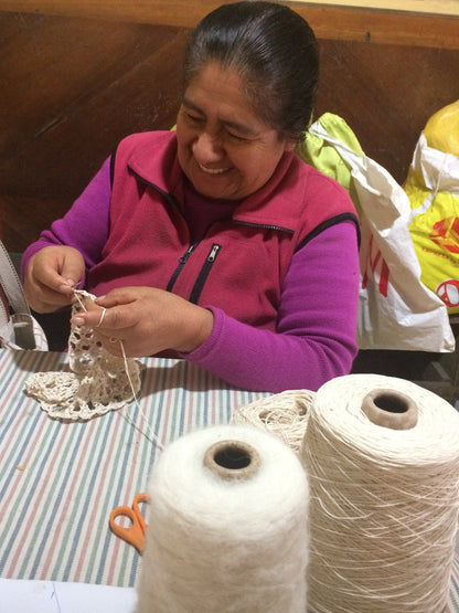 Organic Cotton Crochet Mini Skirt – Sustainable Fitted Skirt