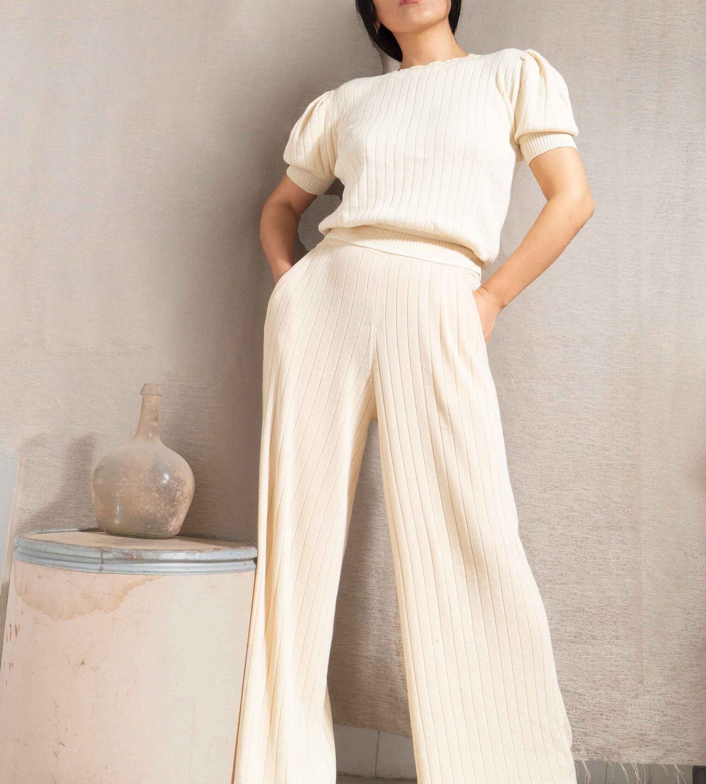 Organic Cotton Palazzo Pants | Wide Leg| Loose Fit