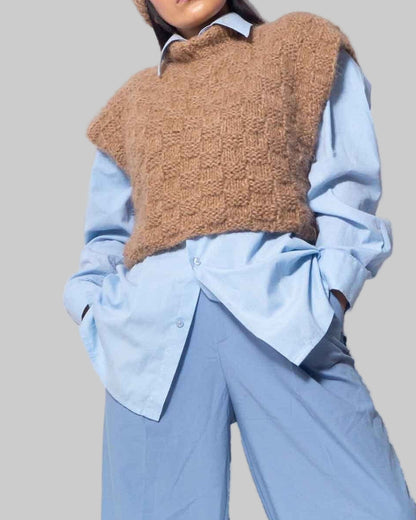 Handmade Alpaca Knit Vest and Hat | SONQO Wool Set