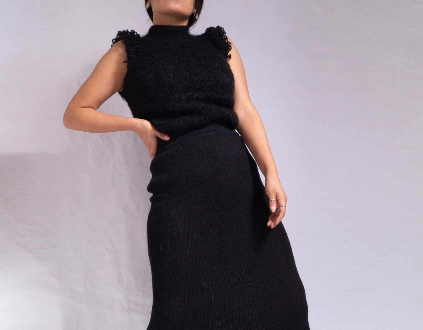 Handmade Alpaca Knit Sweater Vest | Women's Sleeveless Top