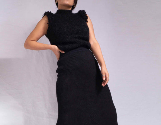 Handmade Alpaca Knit Sweater Vest | Women's Sleeveless Top