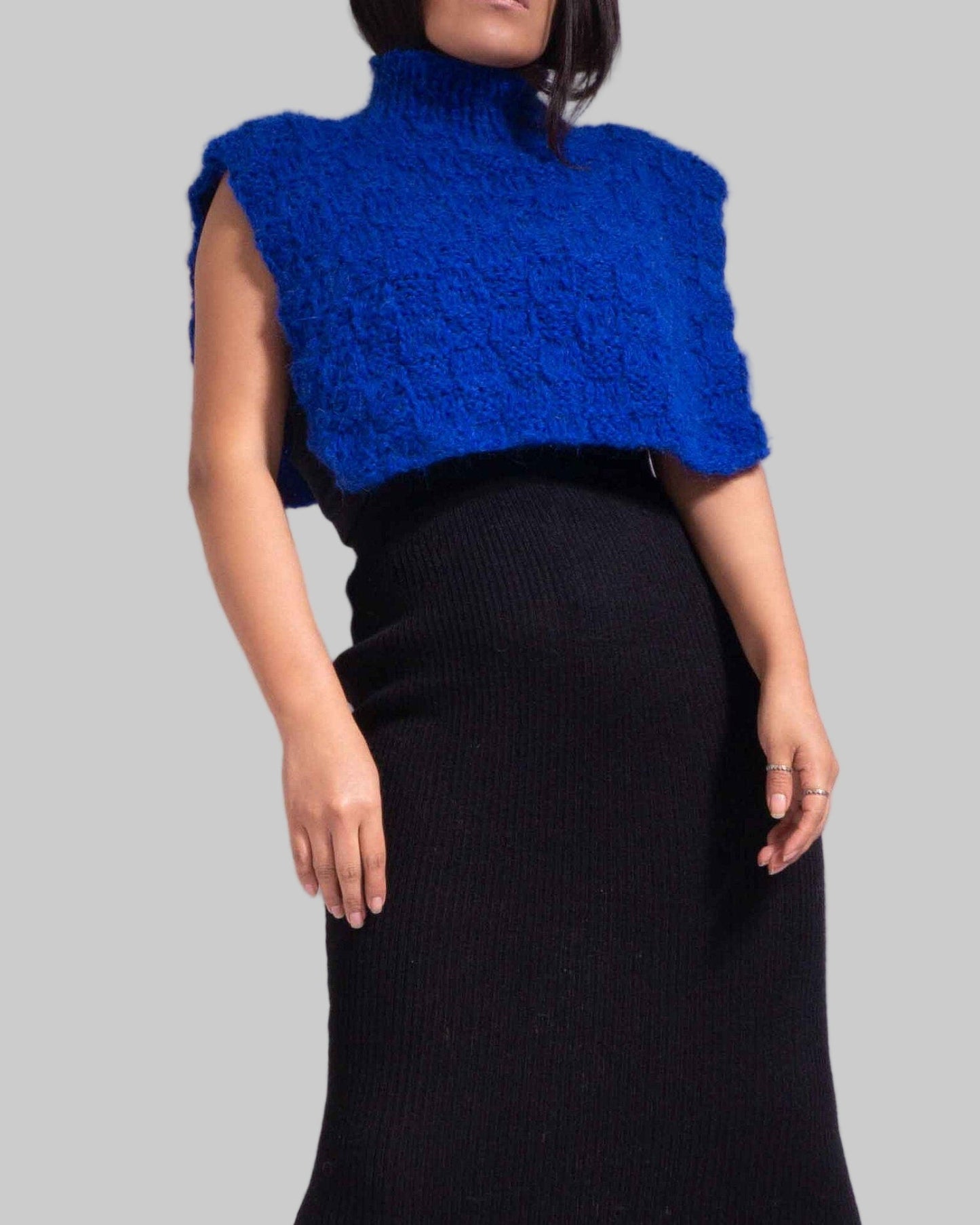 Hand Knit Alpaca Sweater Vest | Women's Wool Vest