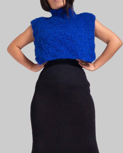 Hand Knit Alpaca Sweater Vest | Women's Wool Vest