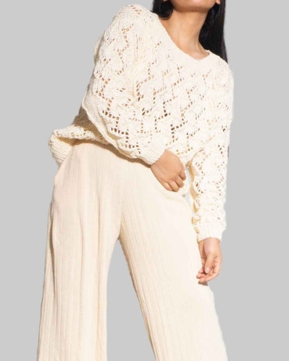 Handmade Alpaca Knit Sweater | Crop Pullover, Ethical Peruvian Wool