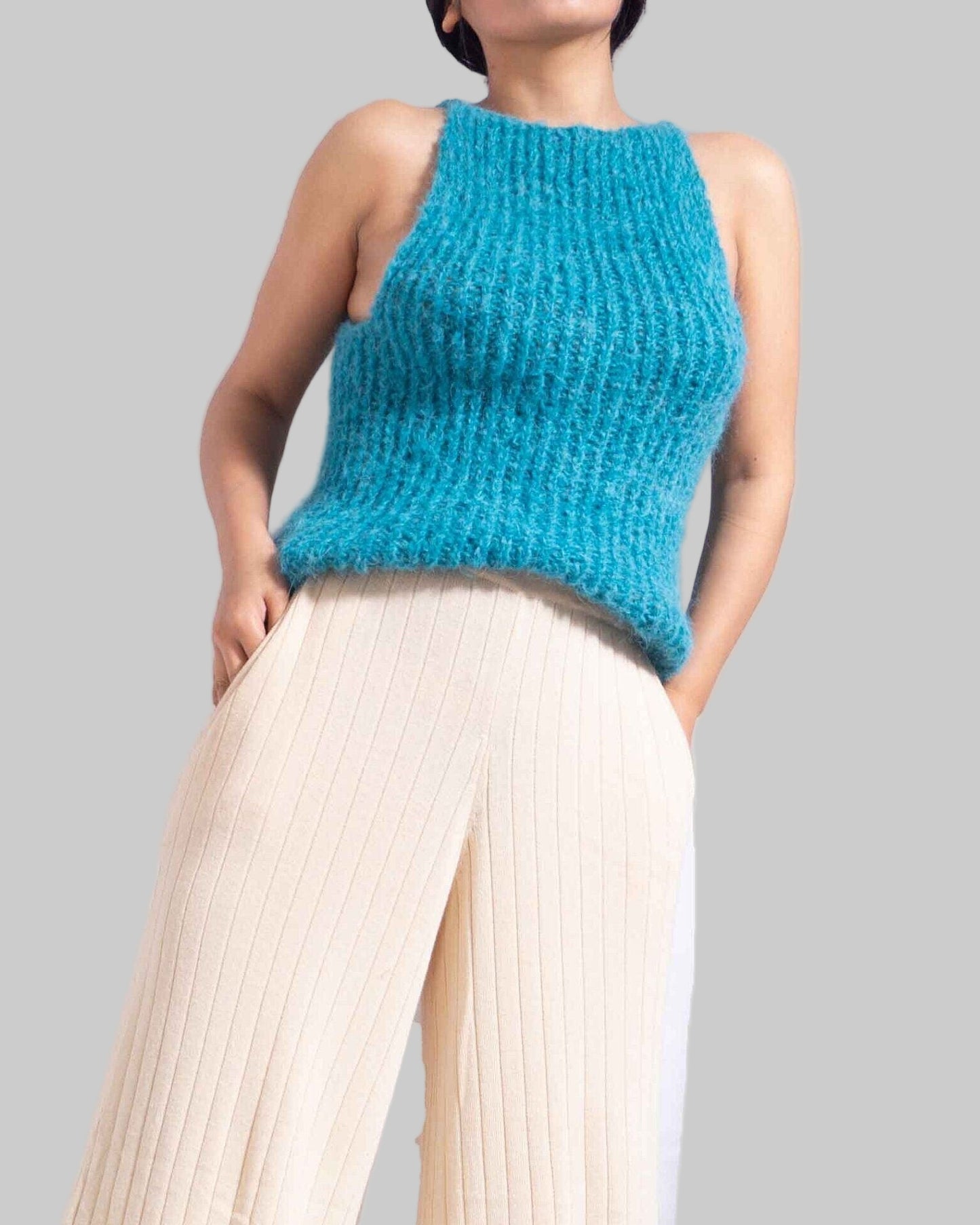 Alpaca Knit Tank Top | Sleeveless Sweater, Sustainable Clothing
