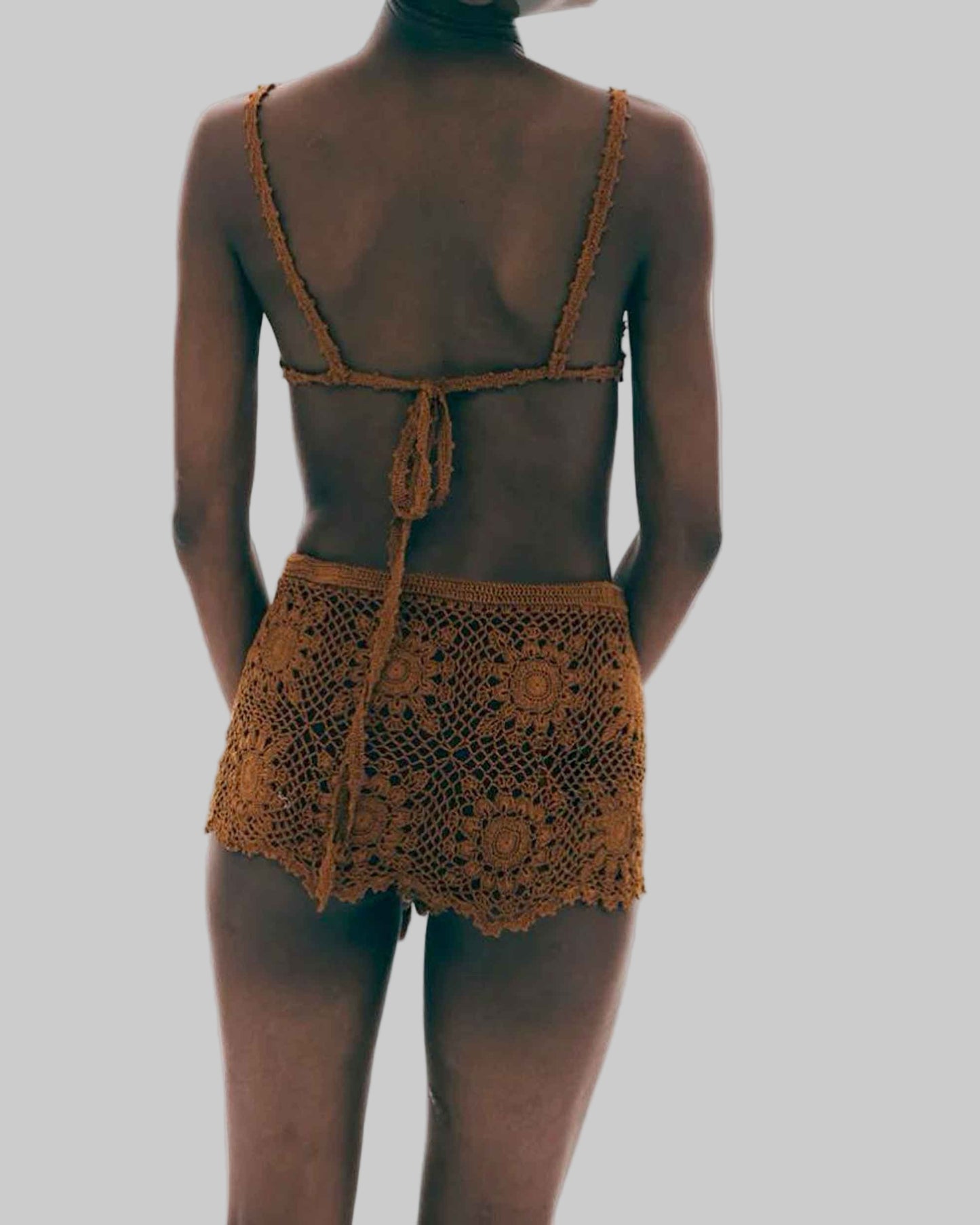 Handmade Crochet Cotton Shorts | Boho Summer Style