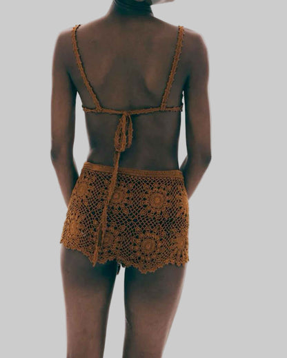 Handmade Crochet Cotton Shorts | Boho Summer Style