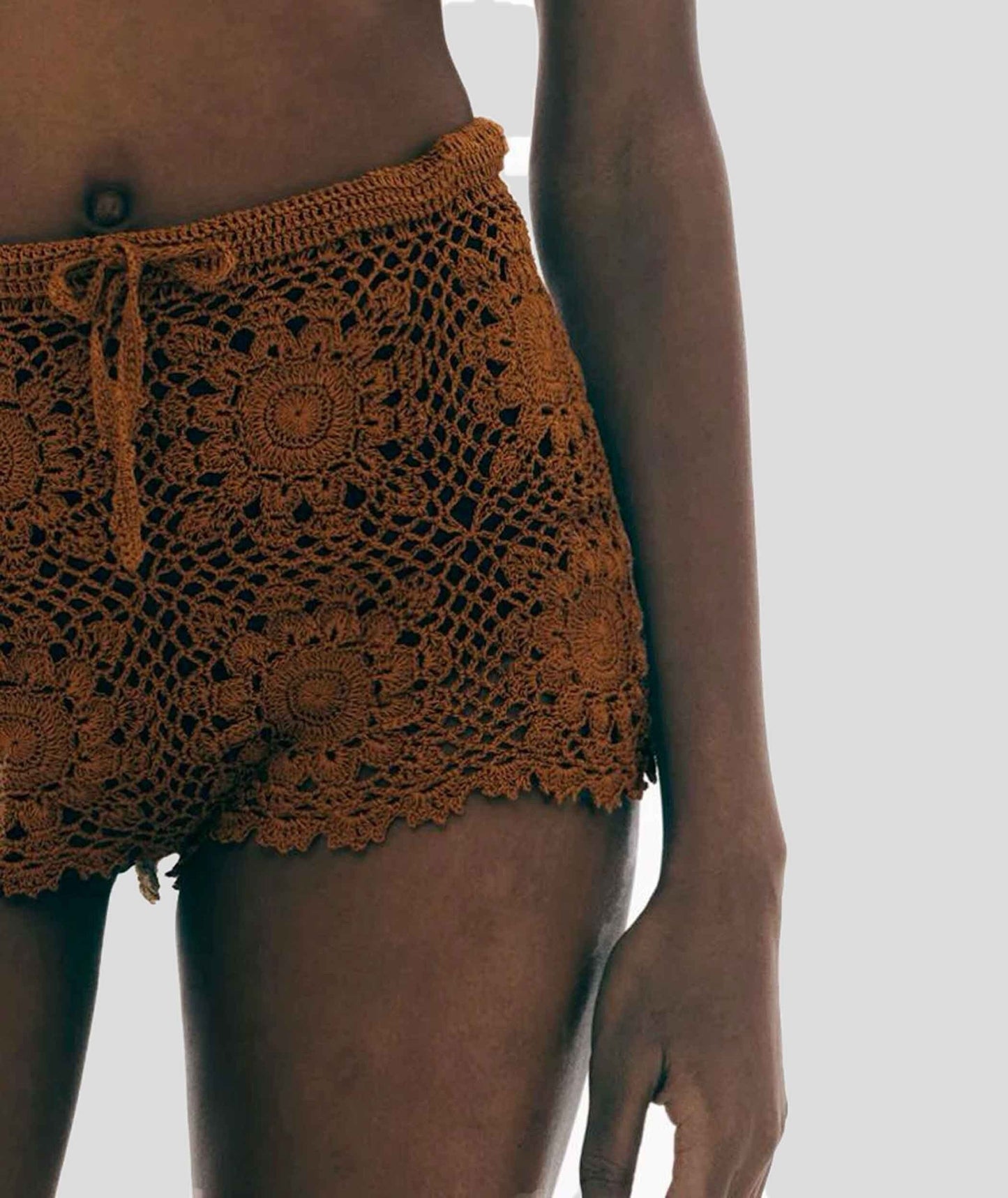 Handmade Crochet Cotton Shorts | Boho Summer Style