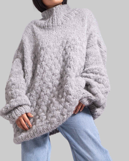 Handmade Chunky Knit Alpaca Sweater | Oversized Jumper