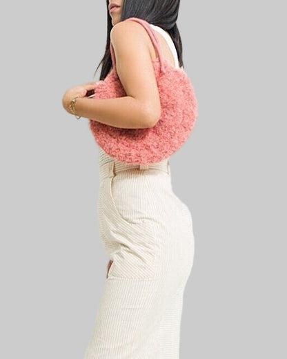 Handmade Alpaca Crochet Bag | Organic Cotton Tote