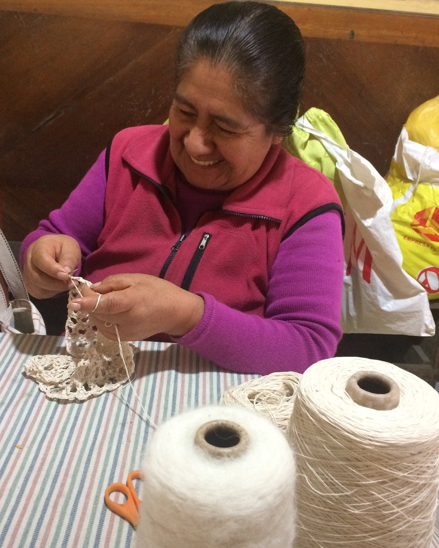 Handmade Alpaca Knit Bomber Jacket | Chunky Wool Cardigan