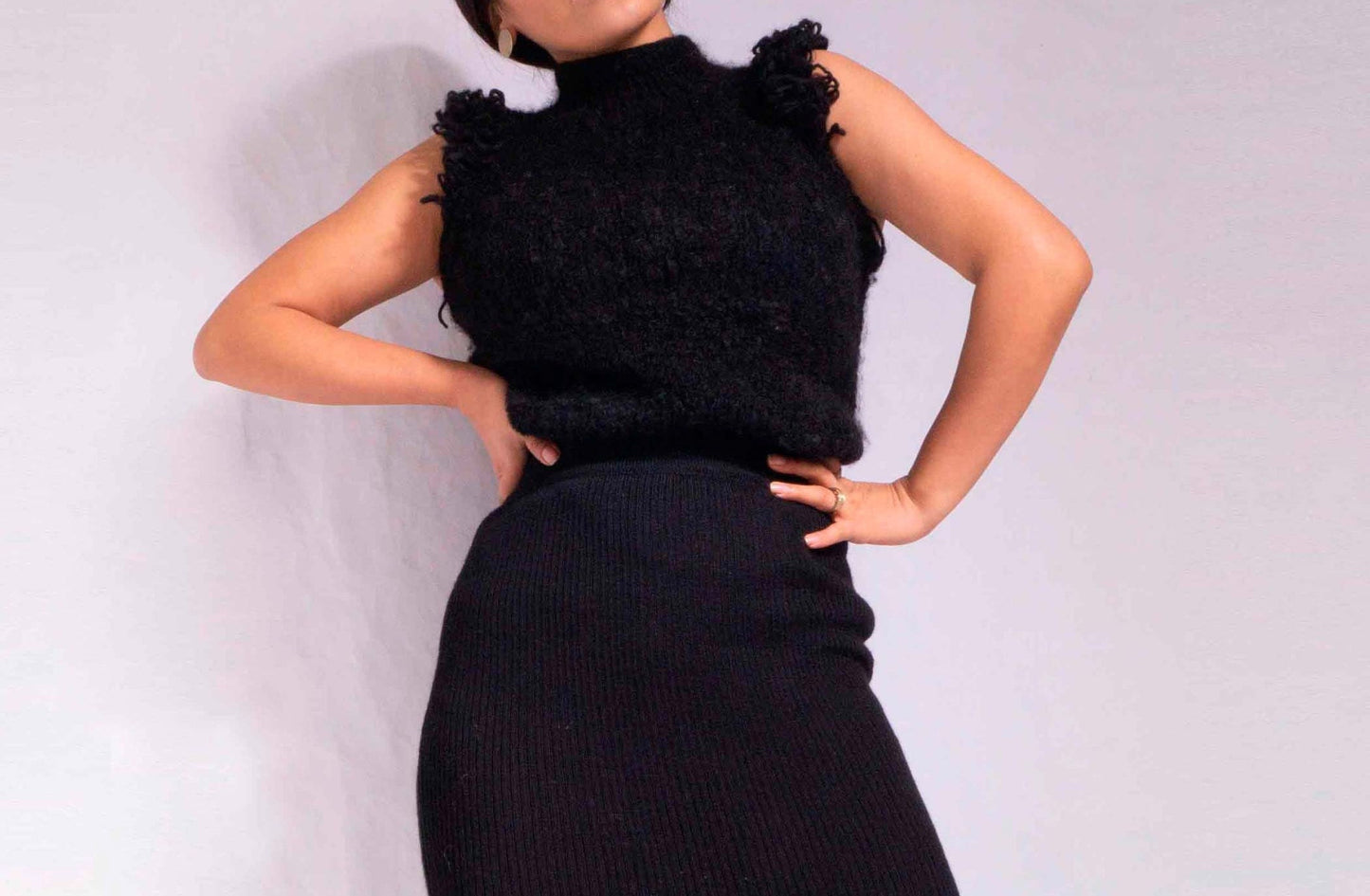 Handmade Alpaca Knit Sweater Vest | Women's Sleeveless Top