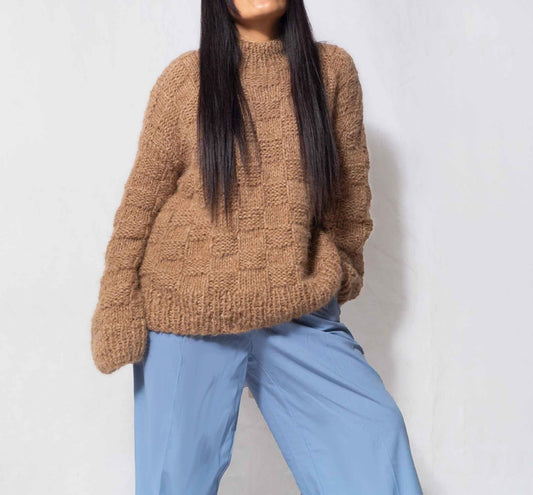 Handmade Chunky Alpaca Knit Sweater | Scandinavian Style